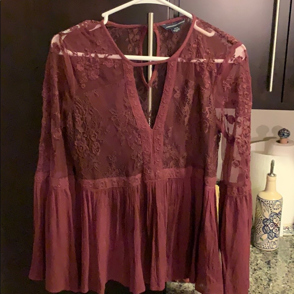 American Eagle bell sleeve top